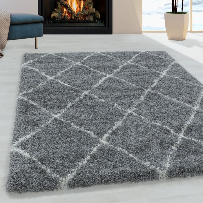 Alvor Shaggy alfombra pelo largo rectangular 200x290cm gris