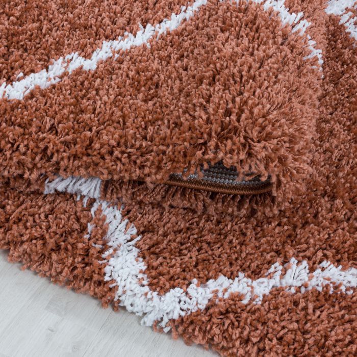 Alvor Shaggy alfombra pelo largo rectangular 160x230cm terra