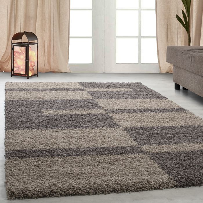 Gala Shaggy alfombra pelo largo rectangular 120x170cm topo