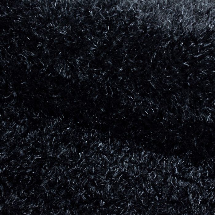 Brilliant Shaggy alfombra peluda pelo largo rectangular 280x370cm negro