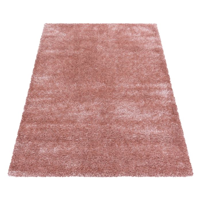 Brilliant Shaggy alfombra peluda pelo largo rectangular 120x170cm rosa