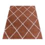 Alvor Shaggy alfombra pelo largo rectangular 160x230cm terra