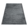 Fluffy Shaggy alfombra pelo largo rectangular 160x230cm gris claro