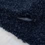 Life Shaggy alfombra pelo largo redondo Ø 160cm azul marino
