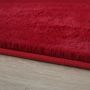 Pouffy alfombra fluffy esponjoso pelo largo rectangular 240x340cm rojo