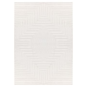 Sahara Veyra alfombra pelo corto corredor 80x150cm crema