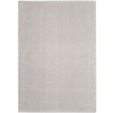 Loom alfombra pelo corto rectangular 140x200cm crema