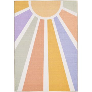 Play Con Rayitos De Sol alfombra infantil antideslizante corredor 80x120cm multicolor