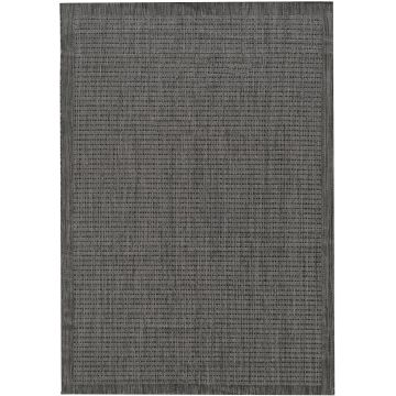 Giza alfombra de exterio redondo Ø 200cm negro