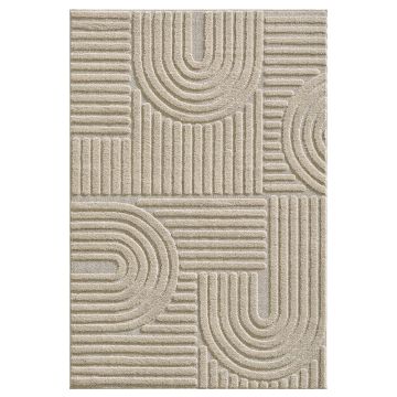 Art alfombra pelo largo rectangular 240x340cm beige