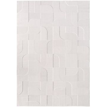Doha Elvra alfombra pelo corto corredor 80x150cm crema