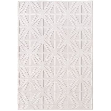 Doha Aryza alfombra pelo corto rectangular 140x200cm crema