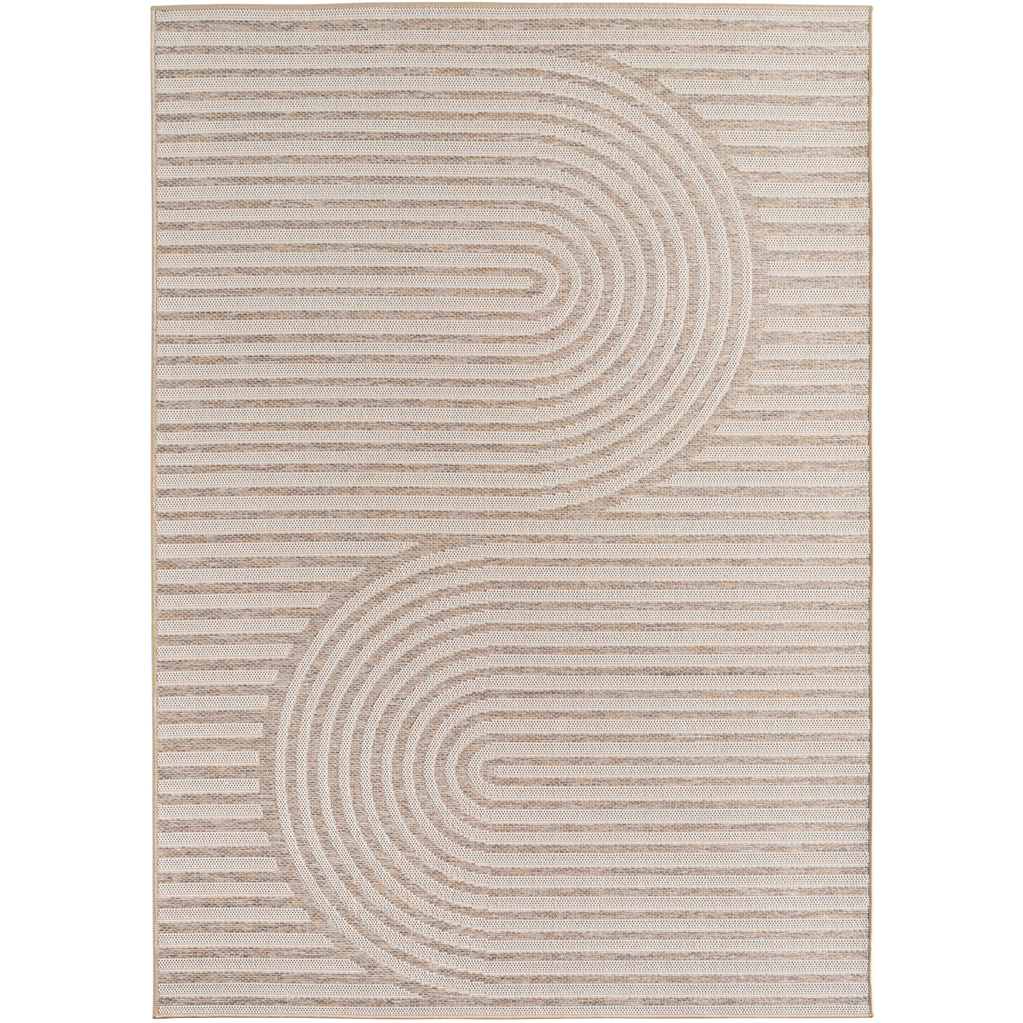 Desert Dek alfombra exterior tejido plano rectangular 160x230cm beige