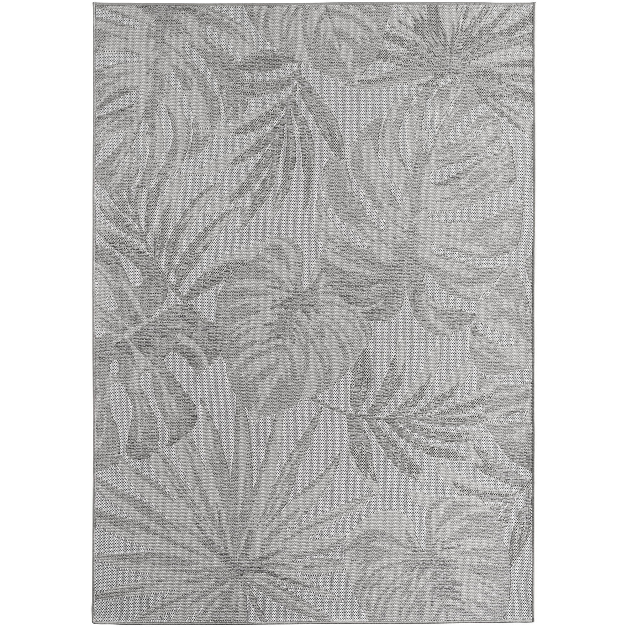 Desert Flo alfombra exterior tejido plano rectangular 240x340cm gris