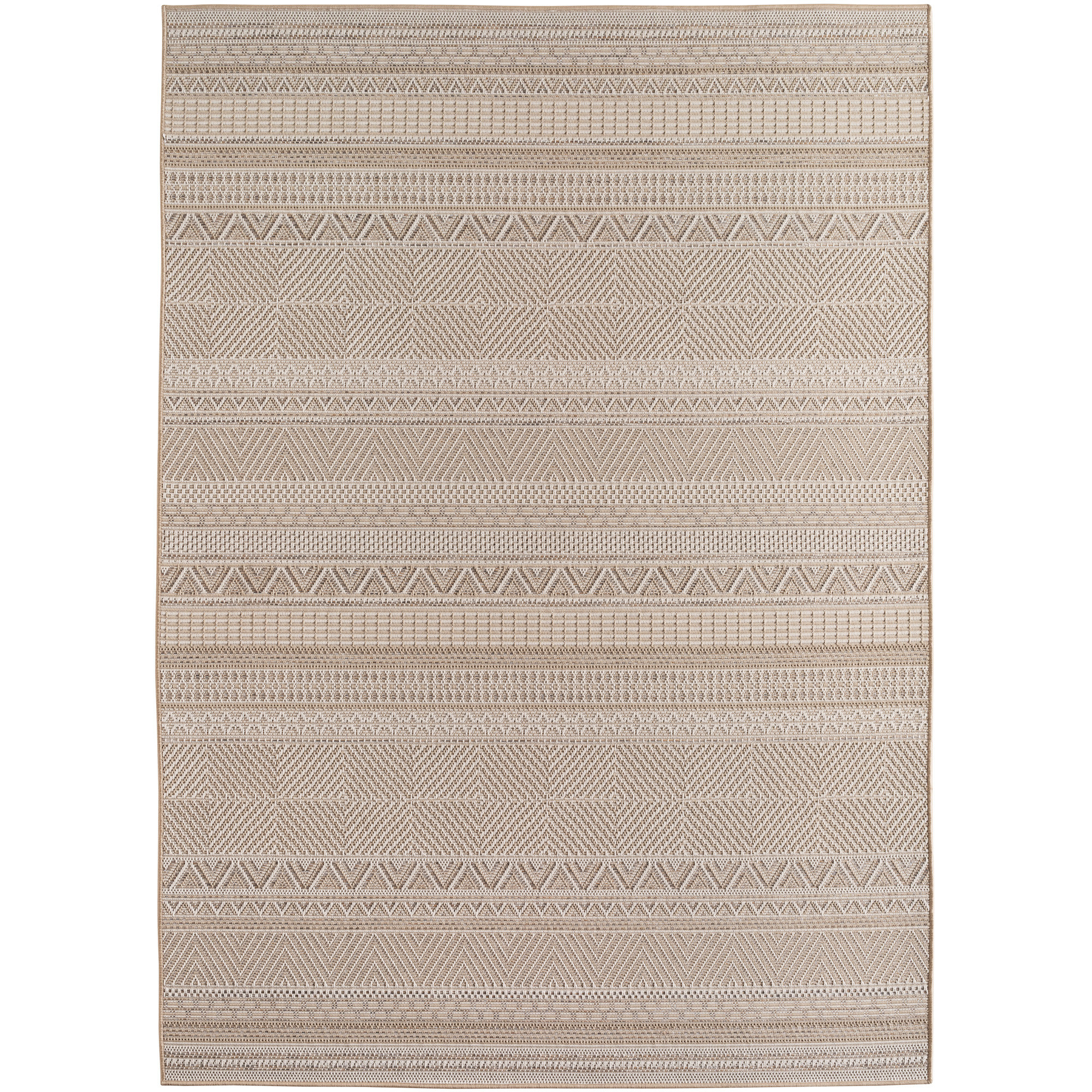 Desert Wav alfombra exterior tejido plano corredor 80x250cm beige