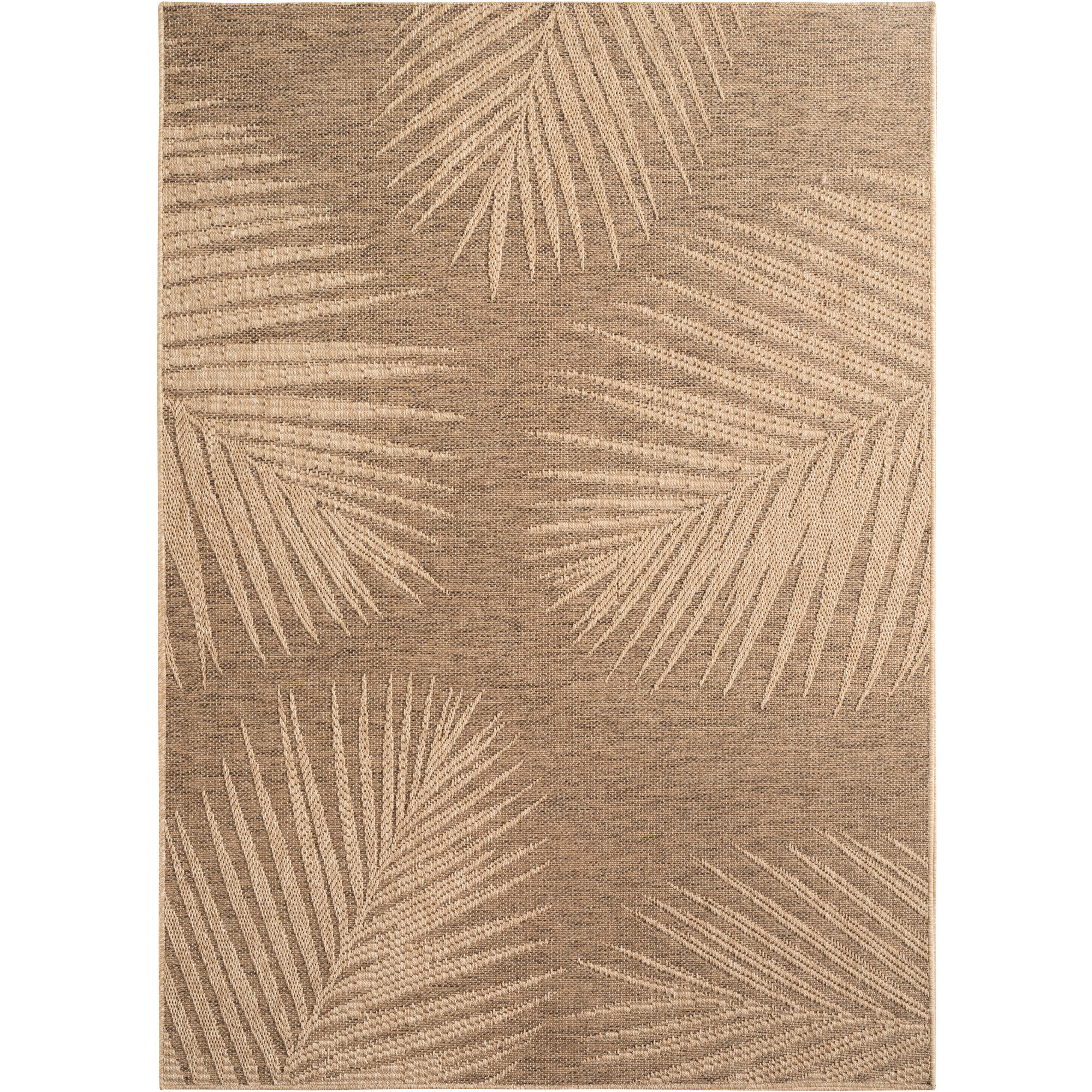 Timber Lea alfombra exterior tejido plano corredor 80x250cm marrón