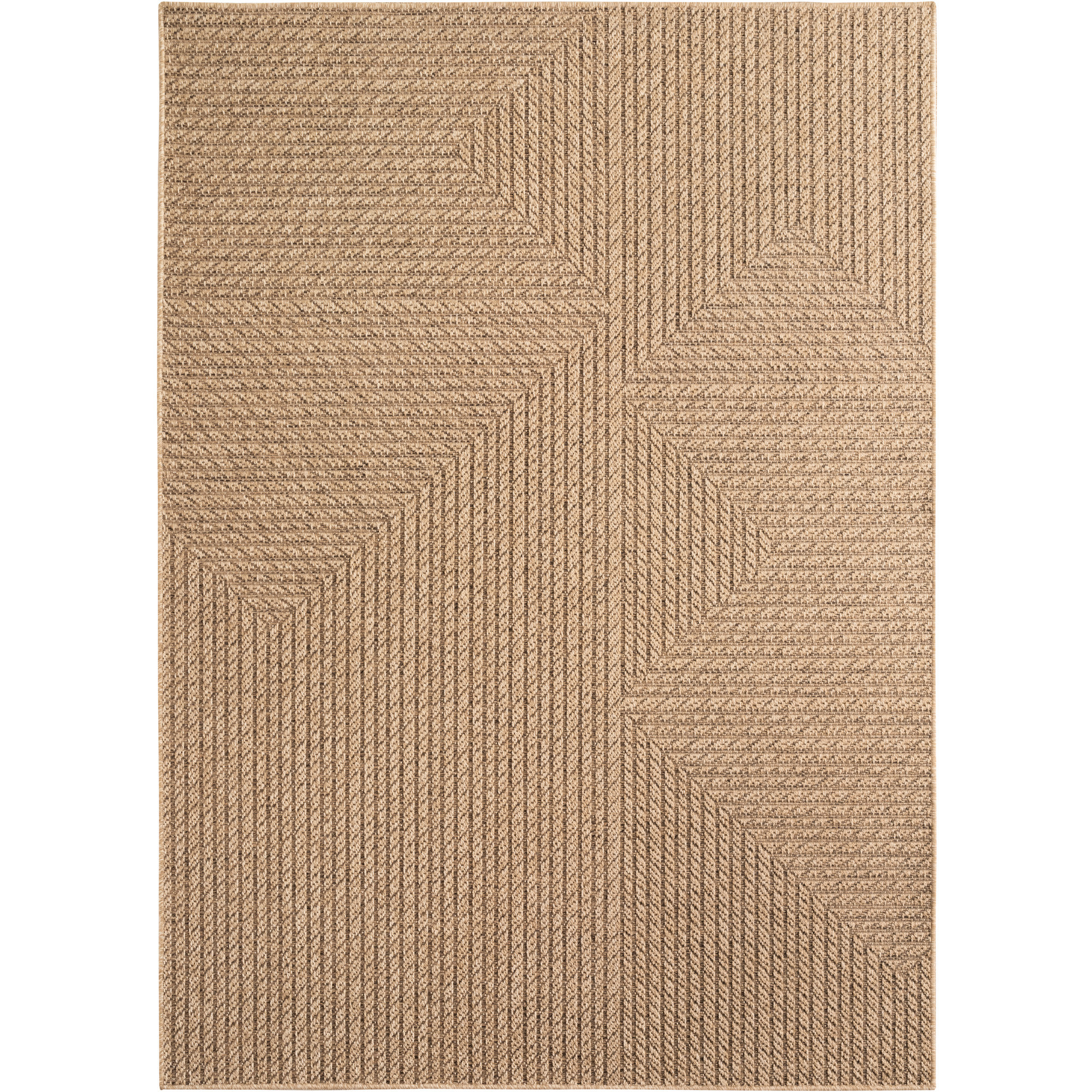 Timber Neo alfombra exterior tejido plano rectangular 240x340cm beige