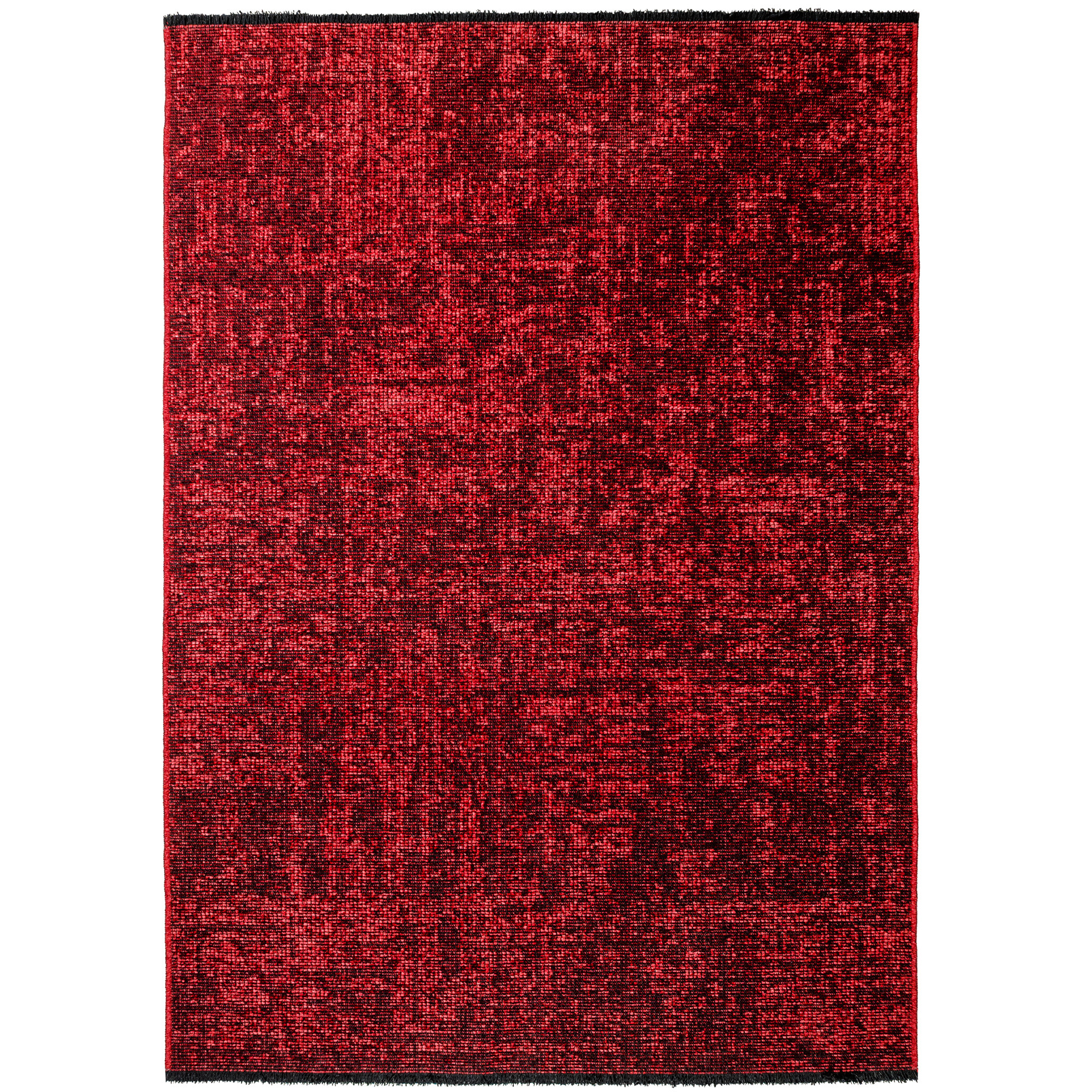 Space alfombra pelo corto rectangular 240x340cm rojo