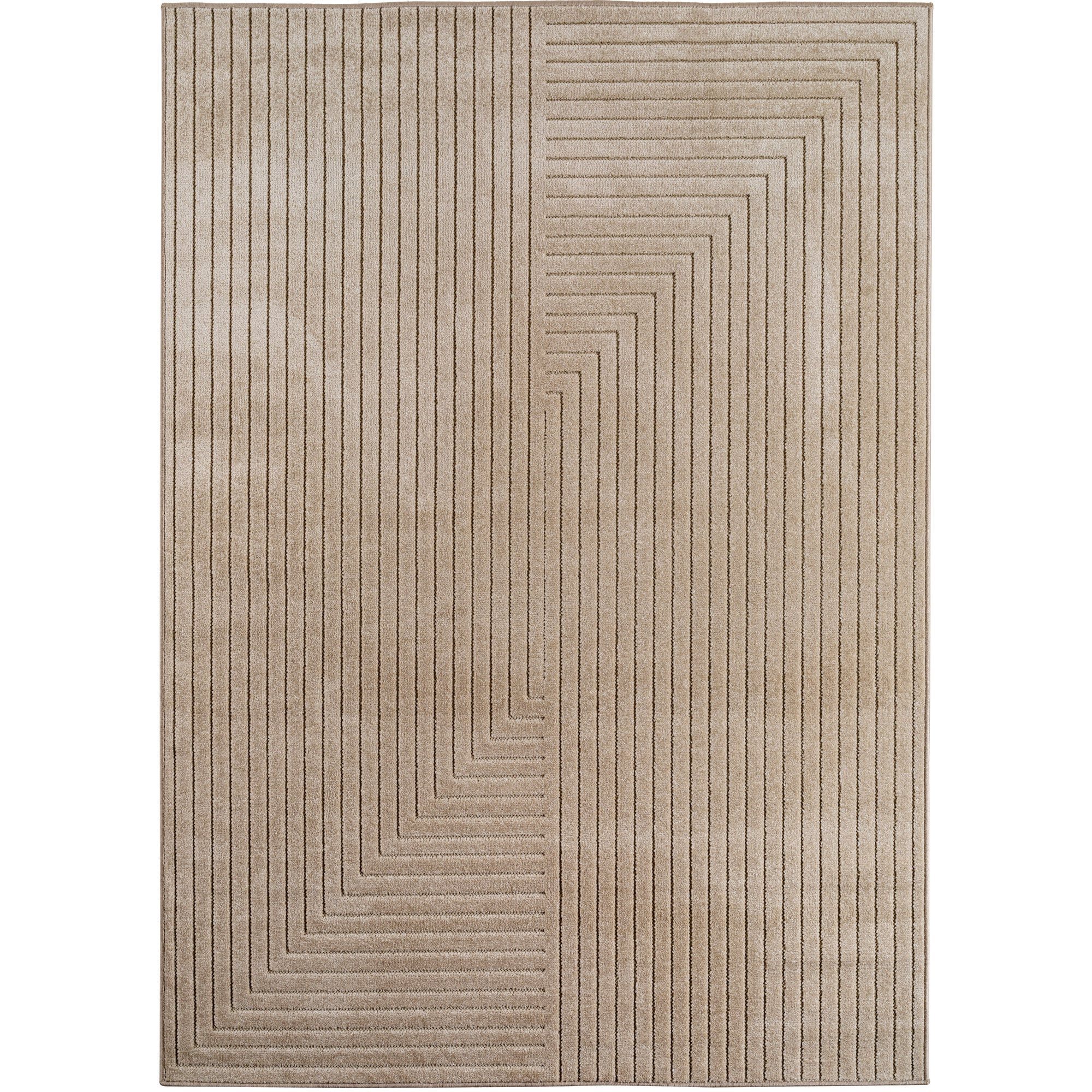 Nova Luo alfombra pelo corto rectangular 120x170cm beige