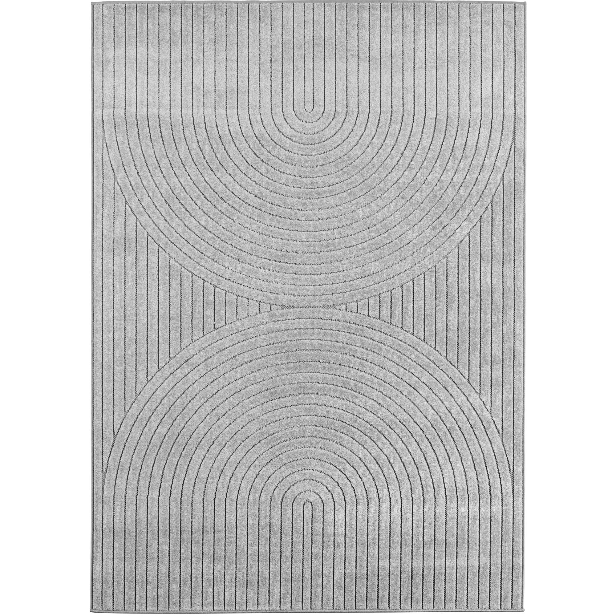 Nova Uro alfombra pelo corto rectangular 120x170cm plata