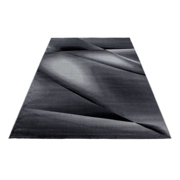 Miami Hios alfombra pelo corto rectangular 120x170cm negro