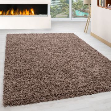 Life Shaggy alfombra pelo largo rectangular 200x290cm moca