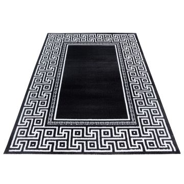 Parma Laby alfombra pelo corto rectangular 160x230cm negro