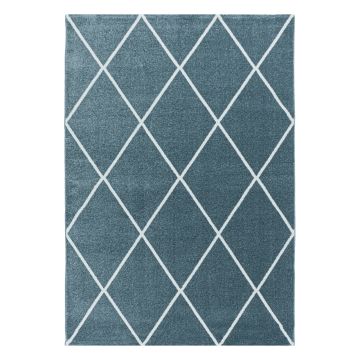 Rio Diago alfombra pelo largo rectangular 240x340cm azul