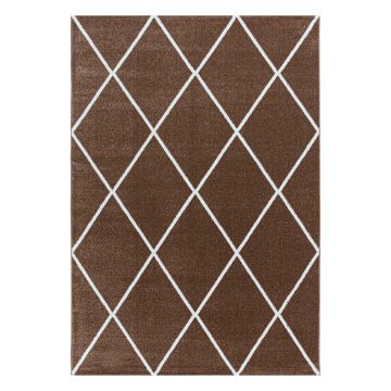 Rio Diago alfombra pelo largo rectangular 240x340cm cobre