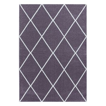 Rio Diago alfombra pelo largo rectangular 240x340cm morado