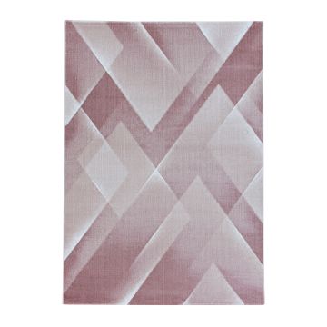 Costa Carp alfombra pelo corto rectangular 80x150cm rosa
