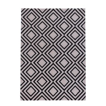 Costa Rhombus alfombra pelo corto rectangular 240x340cm rosa