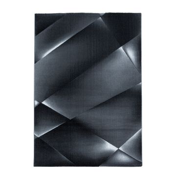 Costa Bary alfombra pelo corto rectangular 140x200cm negro