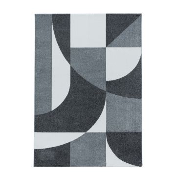 Efor Elips alfombra pelo corto rectangular 240x340cm gris