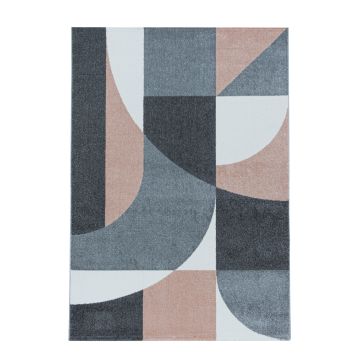 Efor Elips alfombra pelo corto rectangular 240x340cm rosa