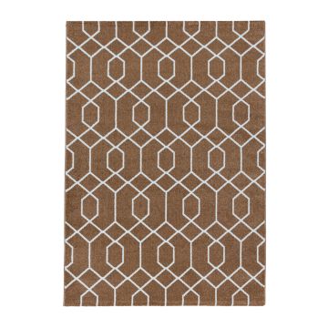 Efor Okta alfombra pelo corto rectangular 240x340cm cobre
