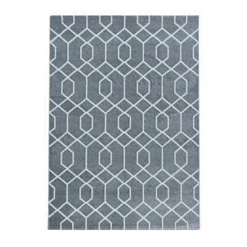 Efor Okta alfombra pelo corto rectangular 240x340cm gris