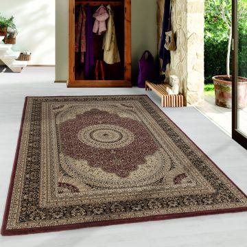 Kashmir Kars alfombra pelo corto rectangular 160x230cm rojo