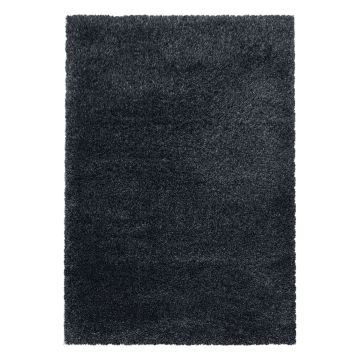 Fluffy Shaggy alfombra pelo largo rectangular 280x370cm antracita