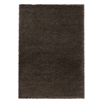 Fluffy Shaggy alfombra pelo largo rectangular 280x370cm marrón