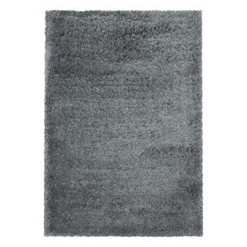 Fluffy Shaggy alfombra pelo largo rectangular 280x370cm gris claro