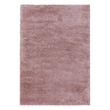 Fluffy Shaggy alfombra pelo largo rectangular 200x290cm rosa