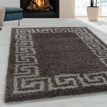 Hera Shaggy alfombra pelo largo rectangular 200x290cm topo