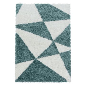 Tango Shaggy alfombra peluda pelo largo rectangular 120x170cm azul
