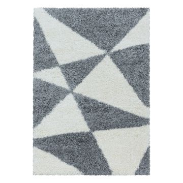 Tango Shaggy alfombra peluda pelo largo rectangular 120x170cm gris