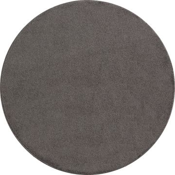 Ata alfombra pelo corto redondo Ø 200cm moca