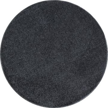 Ata alfombra pelo corto redondo Ø 200cm gris