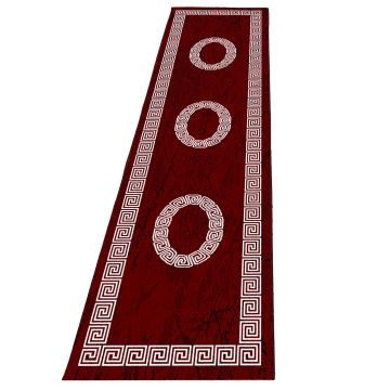 Plus Laby alfombra pelo corto corredor 80x300cm rojo