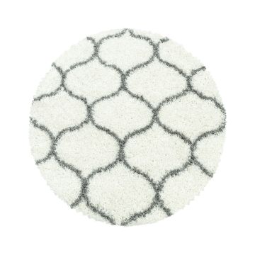 Salsa Shaggy alfombra peluda pelo largo redondo Ø 120cm crema