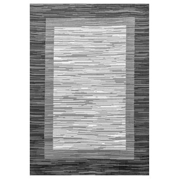Base Care alfombra pelo corto rectangular 120x170cm gris